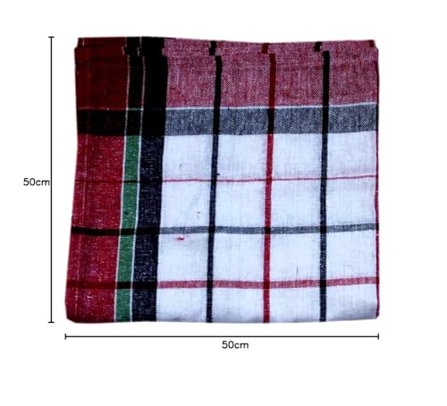 Image of Kitchen Cloth /Cotton Duster /Napkins for Chapati, Roti, Cooking, Cleaning, Dusting Multi Purpose use (Multipurpose Cotton Cloth Pack of (3)