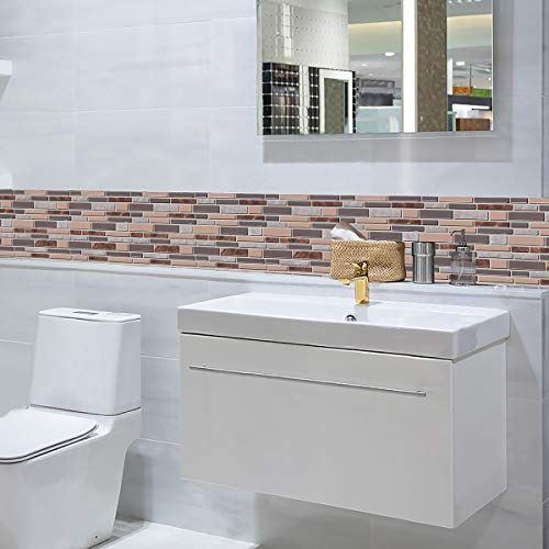Gray and Brown Kitchen Wallpaper Peel and Stick Wallpaper Bathroom Wallpaper Countertop Removable Wallpaper for Kitchen 11.8”x 78.7” Waterproof Self Adhesive Wall Paper Backsplash Glossy Vinyl Film