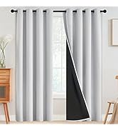 SimpleHome 100% Blackout Curtains for Bedroom,Thermal Insulated Grommet Window Drapes Room Darken...