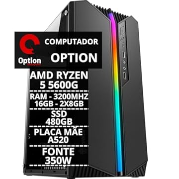 PC Gamer AMD Ryzen 5 5600G, Radeon Graphics Vega 7, 16GB RAM, SSD 480GB, Gabinete RGB
