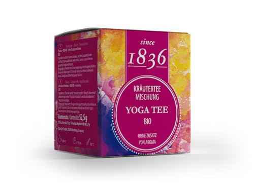 Since 1836 - Té de hierbas ayurvédico Yoga – Canela*, Jengibre*, Hinojo. –15 sobres piramidales