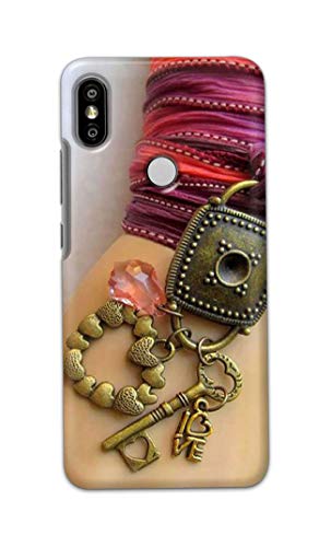 Image of Girl Hand with Keychain Hard Back Case Cover for Redmi Y2 / Redmi S2 Back Cover -(J5) VNS2228