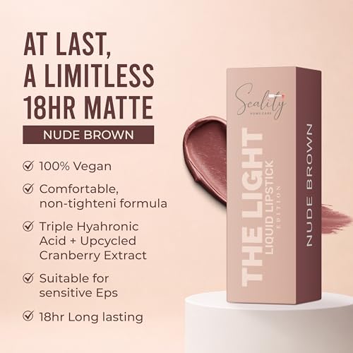 Image of Scality The Light Liquid Lipstick Set of 5 | Highly Pigmented Matte Lipstick | One Swipe Application | Long Lasting, Transferproof & Smudge Proof | Smooth Comfortable Wear | Perfect for Gifting & Special Occasions (25ml, 5 ml Each)