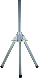 Skywalker 3’ TV Antenna Dish Tripod Mast Pole for Roof Mount with Dish Level &amp; Compass (Mast Included)