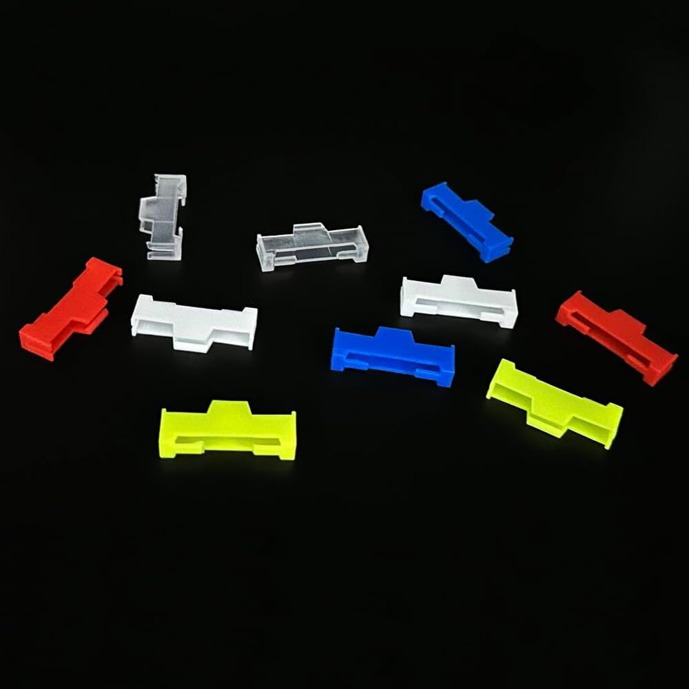 20PCS Servo Cable Clip Lock Servo Extension Cable Connector Clip Lead Wire Lock for RC Airplane Car Boat RC Toy DIY Model Part (Black)