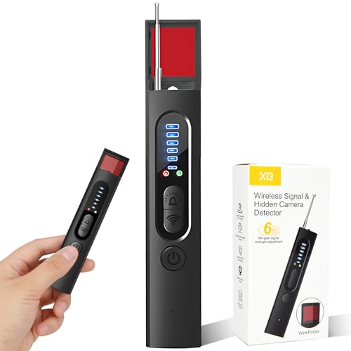 FTJKGH Detector de cámara oculta, detector de insectos, detector de cámara, detector de cámara espía, detector de dispositivo de escucha, detector de rastreador GPS, dispositivo de escáner de detector