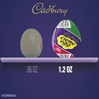 CADBURY CREME EGG Milk Chocolate Candy, Easter, 1.2 oz Eggs (48 Count)
