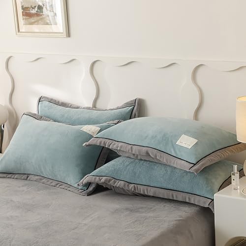Housse de couette 220x240 double vert avocat parure de lit de luxe - 8