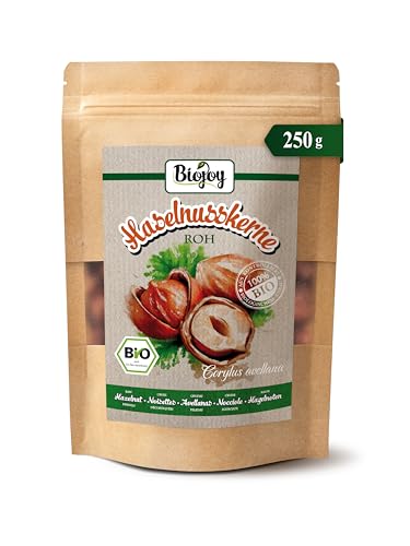 Biojoy Avellanas Crudas BÍO (250 g), peladas y enteras, sin sal