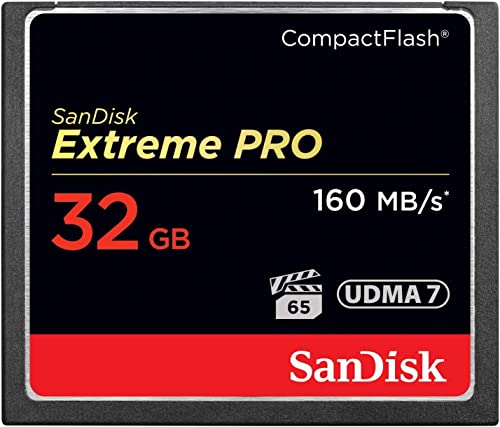 SANDISK 32GB Extreme PRO CompactFlash Memory Card UDMA 7 Speed Up To 160MB/s - SDCFXPS-032G-X46 by Sandisk - Used condition - US$44.99