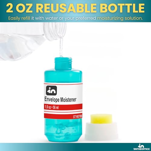 1InTheOffice Envelope Moistener, Envelope Sealer, Letter Moistener, 2 oz., 4 Pack - Thumbnail 3
