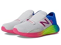 New Balance Girls Fresh Foam Roav V1 Bungee Running Shoe, Light Aluminum/Cobalt, 5 Toddler