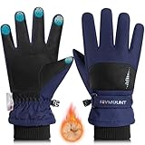 rivmount Kids Winter Gloves Warm Thermal Cold Weather Snow Waterproof Windproof Touchscreen Ski for Boys...