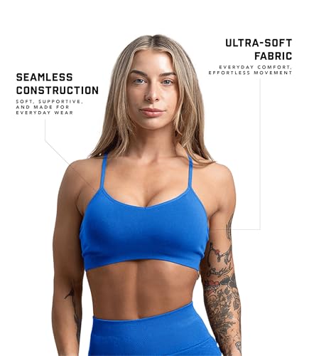 Image of Gymreapers Seamless Sports Bra for Women - Wireless Compression Padded Supportive Bras for Gym, Yoga, & Fitness