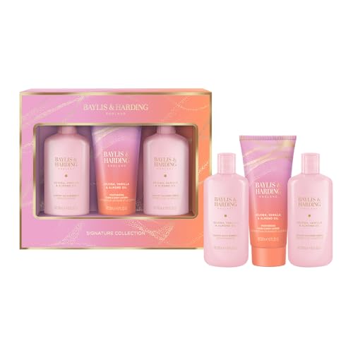 Baylis & Harding Jojoba, Vanilla & Almond Oil Luxury Bathing Essentials Gift Set - Vegan Friendly