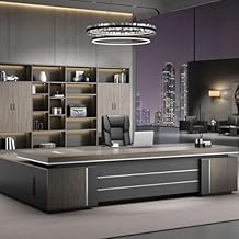 L-Shape Modern Executive Desk Bedroom Motion Side Standing Study Office Gaming Desk Organizer Dressing Writing Room Computer Desk Table Office Furniture