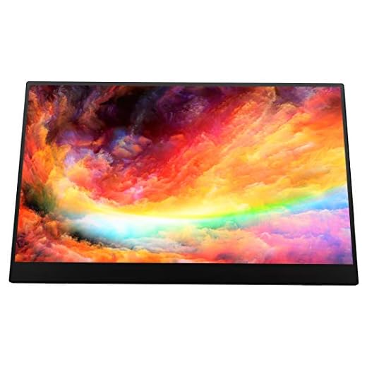VIOTEK LinQ 16 Inch Touchscreen Portable Monitor – Full HD 1080P Thin IPS Panel w/Built in Speakers, (2X) USB Type C, (1x) HDMI Mini, (1x) 3.5mm Port - for Laptop, Tablet or Smartphone (P16CT)