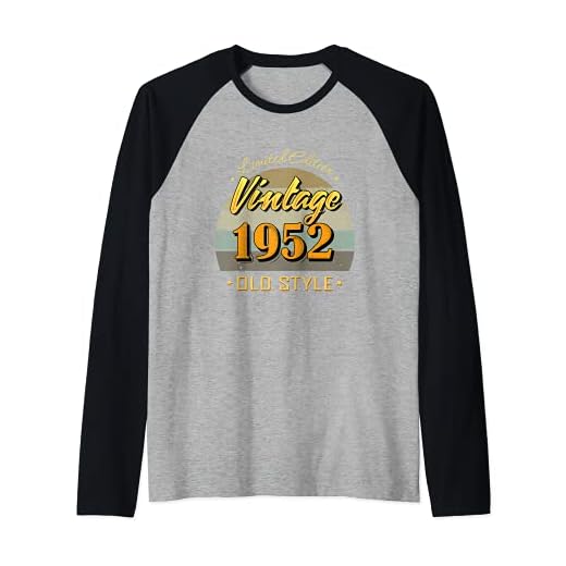 Regalo 69 años 69 cumpleaños decoraciones 1952 vintage Camiseta Manga Raglan