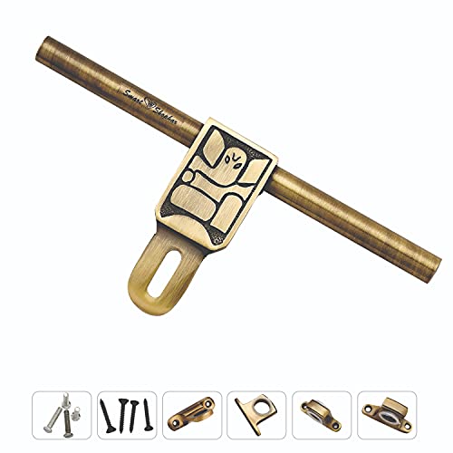Image of Smart Shophar Brass Keez Ganesha Aldrop 10 Inches Antique Pack of 1 / Single and Double Door Kits /Fancy Aldrop for Door Fittings /Aldrop Lock Sets, Door Latches, and Door Accessories
