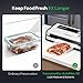 FRESKO Vacuum Sealer Machine with Automatic Bag Detection, 0.2-inch widened heating strip, Compact Food Sealer, Easy to Use, Starter Kit