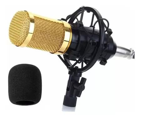 Kit Microfone Estúdio BM800 + Pop Filter + Aranha + Braço Articulado 813 - Lorben