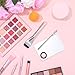 Ouligay 3 Pcs Make Up Spatula Tool Including Makeup Mixing Palette,Foundation Spatula,Makeup Palette Tray,Makeup Accessories Set for Women Girl Korean Makeup Cosmetic Spatula Tool(Metal)