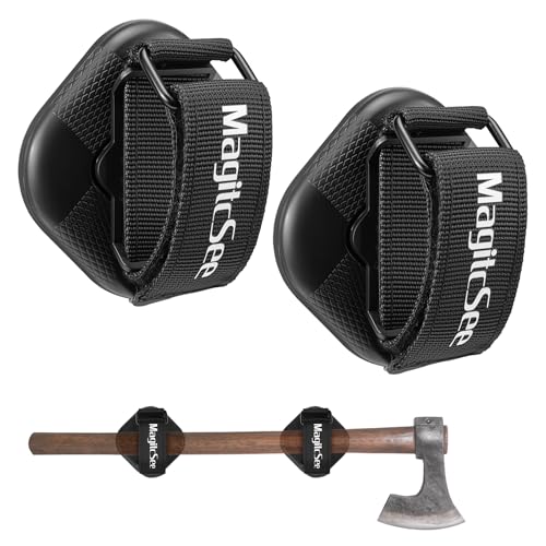 2-Pack Magnetic Shovel Holders with Adjustable Straps