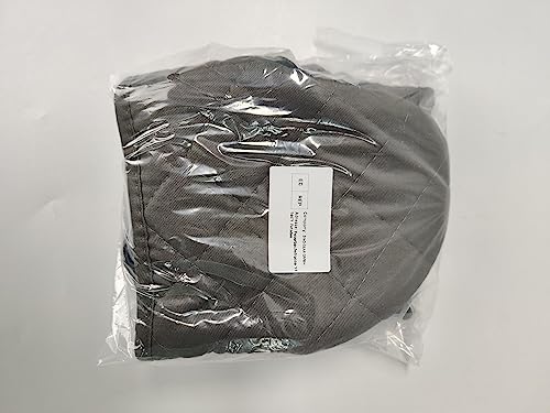 Nuscen 2 Pcs Mini Oven Gloves,Heat Resistant 500 Degrees, Oven Mitts,Cotton Neoprene Non-Slip Grip, Hanging Loop, For Microwave Bbq, Kitchen, Baking,Grilling/Machine Washable (Grey) #TOP7