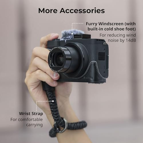 Kit de funda de cuero para Canon PowerShot V1 miniatura 2