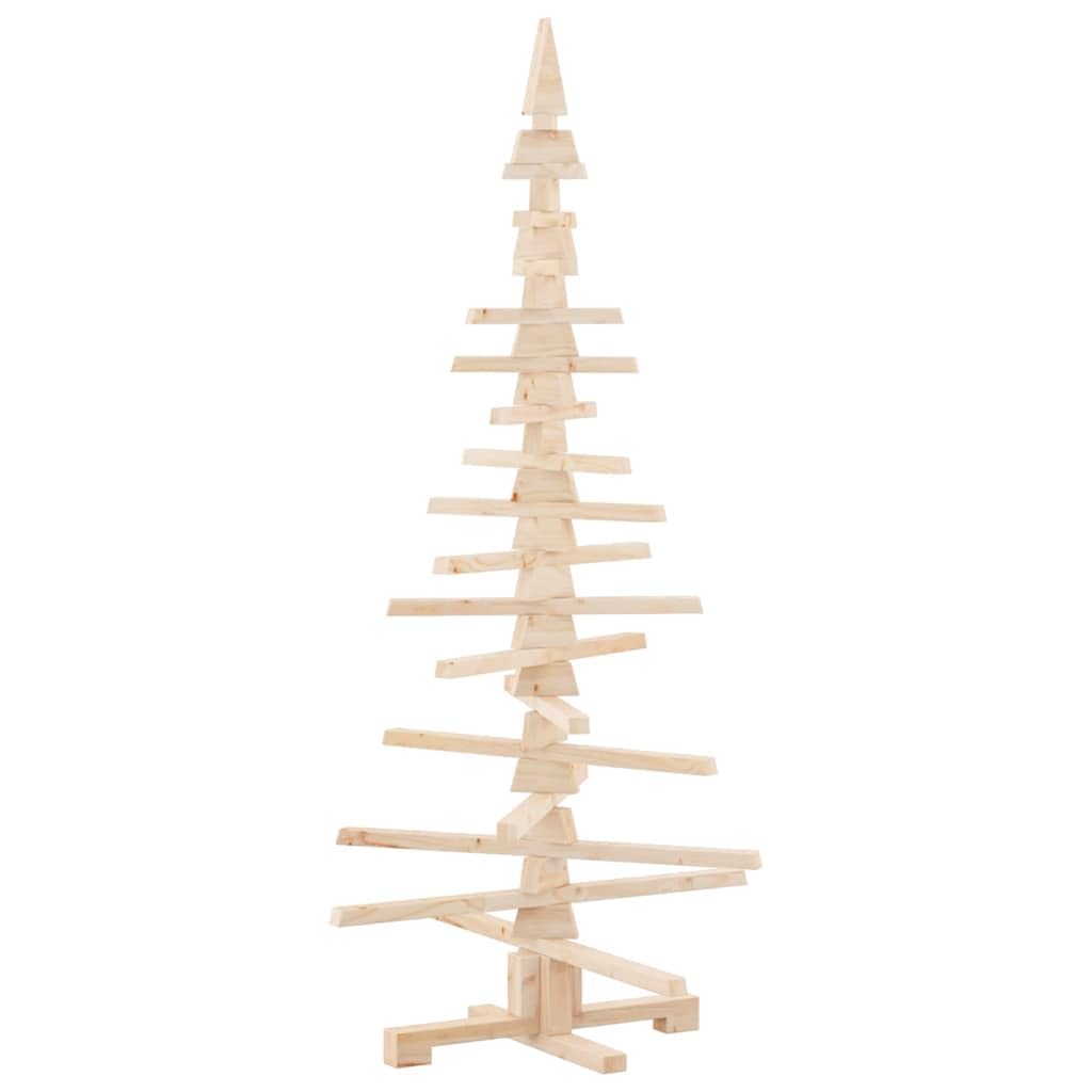 vidaXL Arbre de Noël en Bois Bois de pin Massif Naturel Non Fini