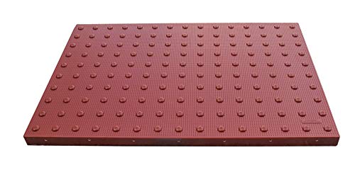UltraTech 0762 - 5' x 2' Urethane Retrofit Ultra-ADA Warning Pad with Raised Truncated Dome Design, Brick Red