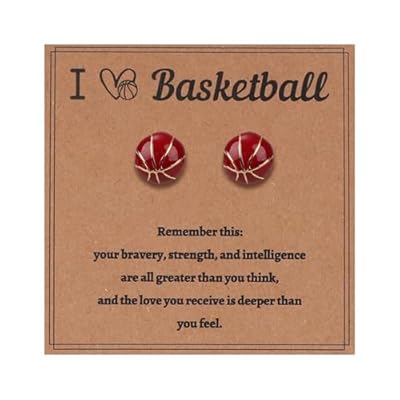 Mikovivi Pendientes Baloncesto para Mujer, de Acero Inoxidable con Forma de Botón Elegantes y Deportivos el Regalo Ideal para Amantes del Deporte | Ya disponible en tu tienda friki favorita! En mundofriki.es! Mikovivi Pendientes Baloncesto para Mujer, de Acero Inoxidable con Forma de Botón Elegantes y Deportivos el Regalo Ideal para Amantes del Deporte | Ya disponible en tu tienda friki favorita! En mundofriki.es!