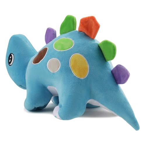 Image of Soft Plush Blue Dinosaur Stuffed Soft Toy with Cute Hug-Friendly Plush for Babies, Toddlers & Children Safe, Lightweight & Easy to Clean (40 CM)