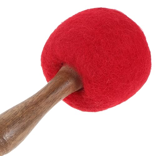 Abaodam Tigela De Canto Malho Cabeça De Tigela De Som De Madeira 9 Polegadas 23Cm Instrumentos Music