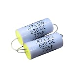2PCS 735P 0.47uF 630V Axial Capacitor for Tube Amplifier Audio Coupling, Hi-Fi Grade Audiophile Capacitor-Precise Pairing