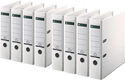Leitz Lever Arch File, Black, Plastic, A4, 80 mm spine, Pack 3, 310335195