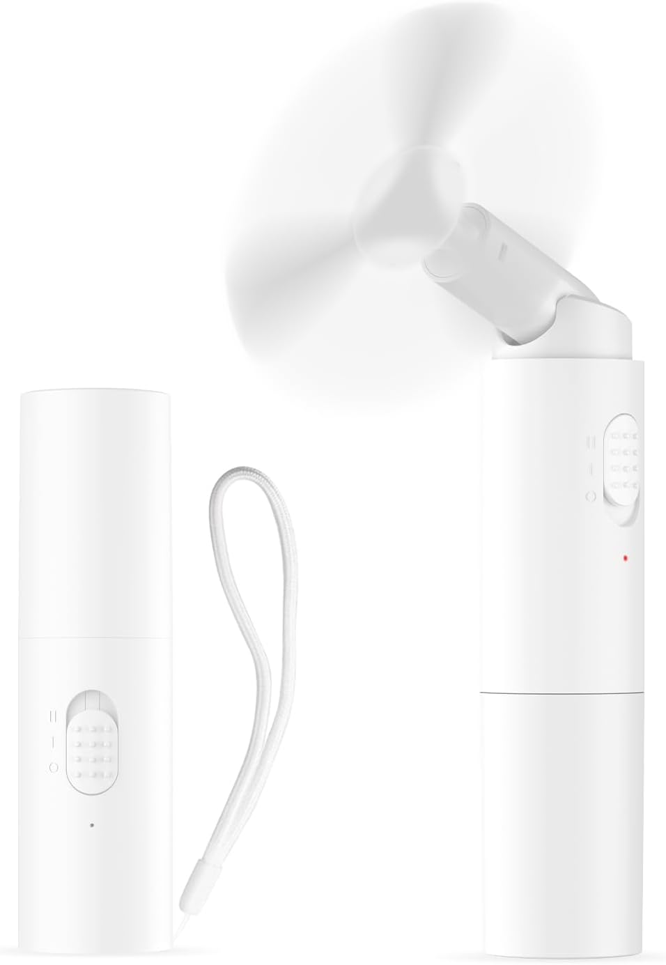 andwing handheld fan rechargeable — mini portable small hand fan, 3000mah battery operated 22hrs+ makeup eyelash fan personal fan gifts for women/girls/men travel indoor/outdoor (white)
