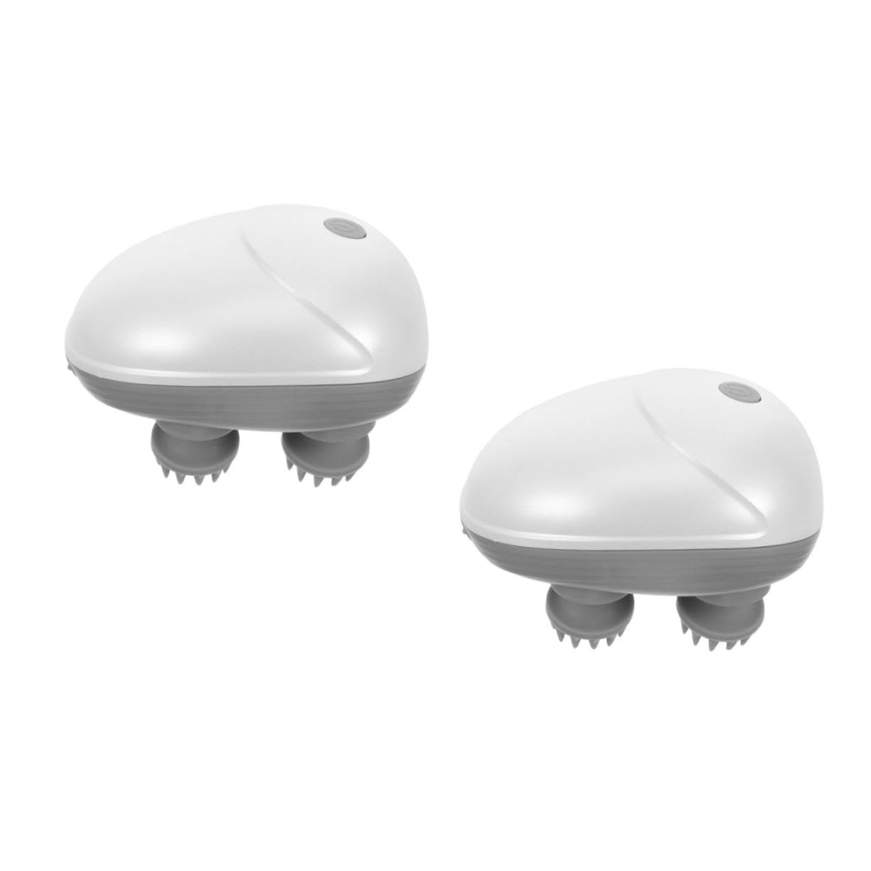 BESTYASH 2 Juegos Masajeador Cabeza Eléctrico Ergonómico Multifuncional con Masaje de Amasar y Diseño Seguro para Cabelludo para Aliviar Estrés y Uso Manos Piernas y Mascotas