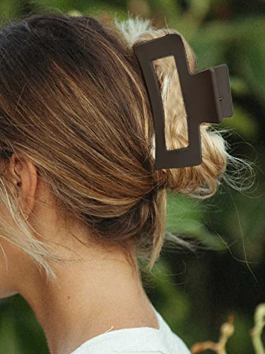 6Pcs Medium Hair Claw Clips For Thick Thin Fine Long Hair, Large Cute Neutral Matte Non Slip Hair Clips Strong Hold For Women Girls(6 Pack) #TOP5