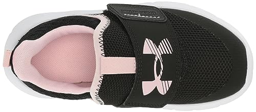 Under Armour Tênis infantil unissex pré-escolar, (001) Preto/Prime Pink/Prime Pink, 1 Little Kid