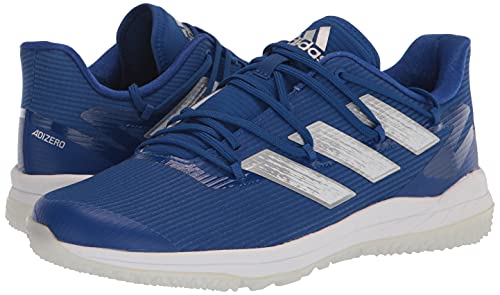 Adidas Men's Adizero Afterburner 8 Turf Baseball Shoe, Team Royal Blue/Silver Metallic/White, 12 #TOP7