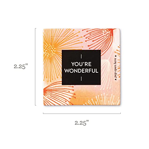 Compendium ThoughtFulls Kartki typu Pop-Open – „Love and You're Wonderful”, 60 otwieranych kart, każda z inną wiadomością w środku, 2 opakowania
