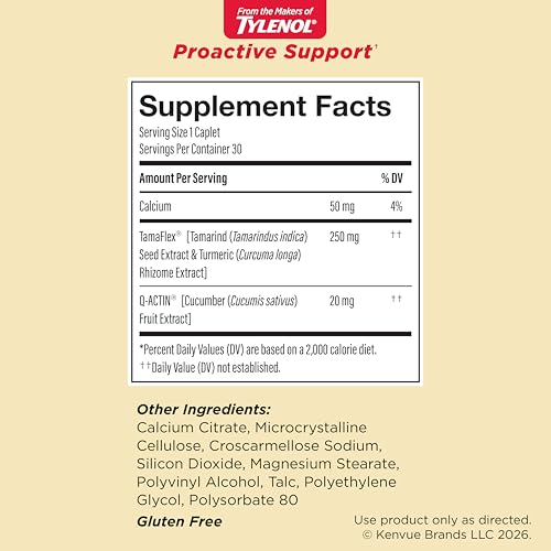 Tylenol Proactive Support from, Muscle & Joint Supplements, 30 Ct - image 9