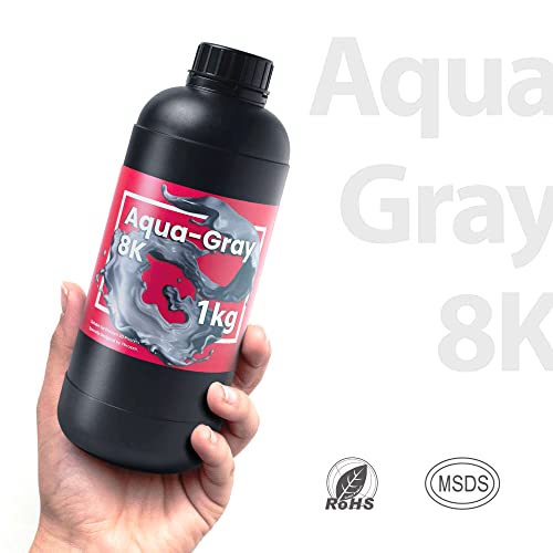 Phrozen Aqua-Gray 8K 3D Printing Resin, Designed To Showcase Highly Detailed 3D Models & Works Best With 8K 3D Lcd Printers #TOP5