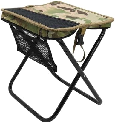 GUH Portable Camping Foot Rest Stool - Lightweight Collapsible, 300lb Heavy Duty for Outdoor Fishing & Beach Travel (Black)