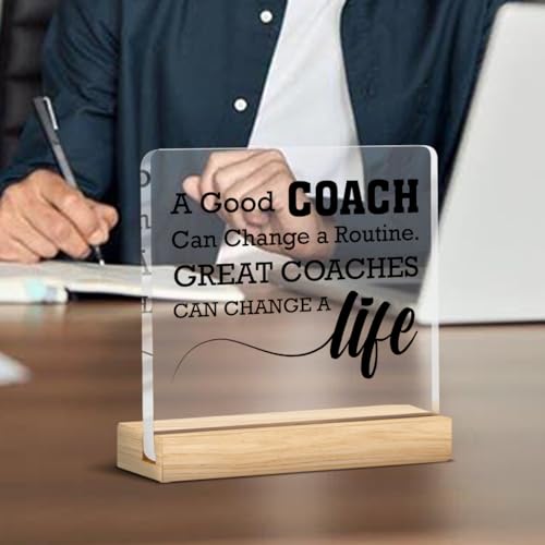 Coach Gifts for Women Men Thank You Appreciation Desk Decor Sign by Yuzi-n - Used condition - Image 5