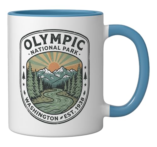 Taza de cerámica estilo vintage Washington 11 oz miniatura 2