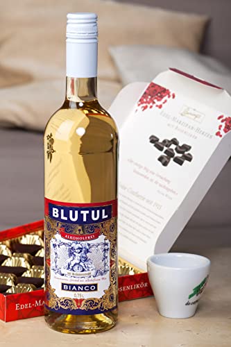 Blutul Bianco Non Alcoholic Vermouth - 750mL Bottle | Alcohol Free White Wine & Grape Must Base | Made in Italy | Fruity, Slightly Sweet, & Bitter | Great as Mixer