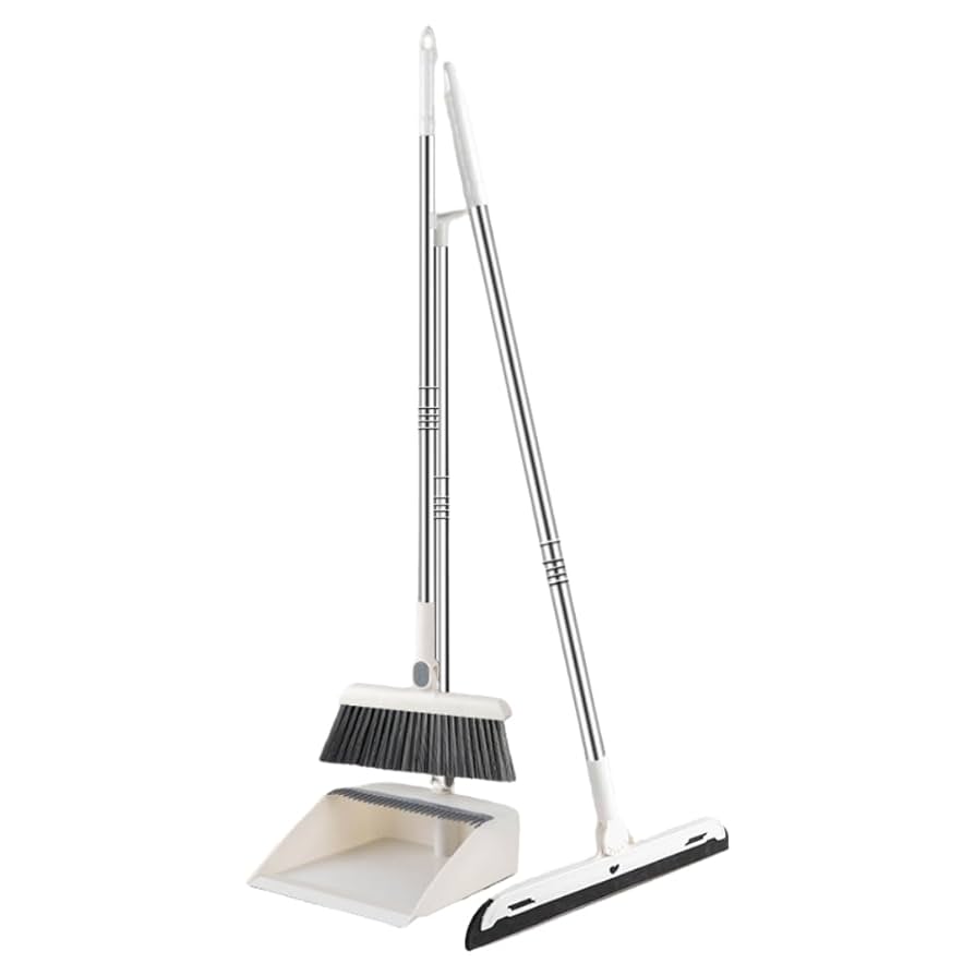 ちり　3点セット Amazon.co.jp: ideamall ほうき ちりとり 水切り セット 自立式