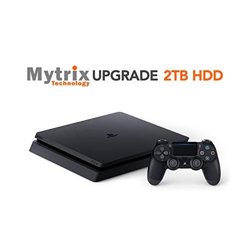 Mytrix Playstation 4 Slim 2TB Console with DualShock 4 Wireless Controller Bundle, Playstation Enhanced by Mytrix
